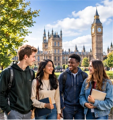 International students planning their studies in the UK