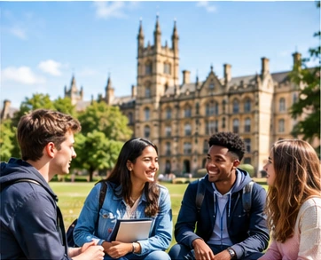 International students planning their studies in the UK